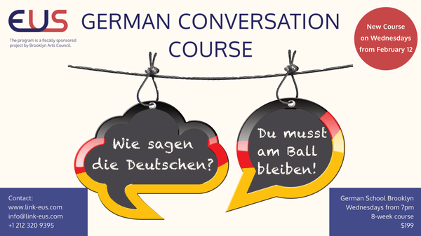 (199) German Conversation Course on Wednesdays for 8 weeks Meetup
