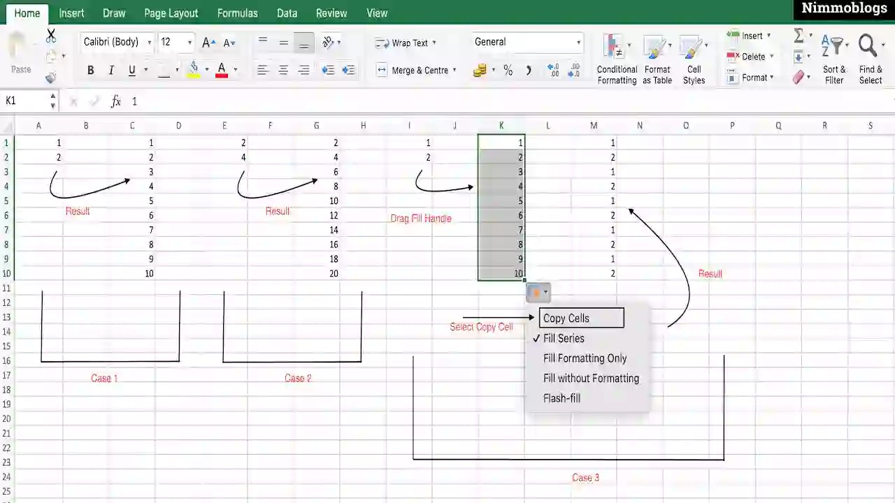 MS Excel How To Use Autofill In Microsoft Excel