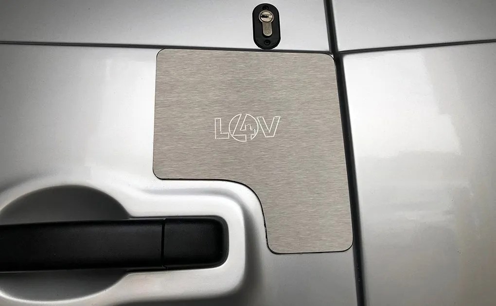 Protection Plates Secured Van