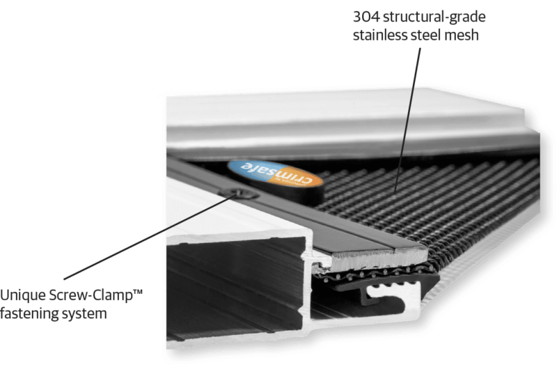Crimsafe First Security Screens with 0.8mm Mesh Securelux