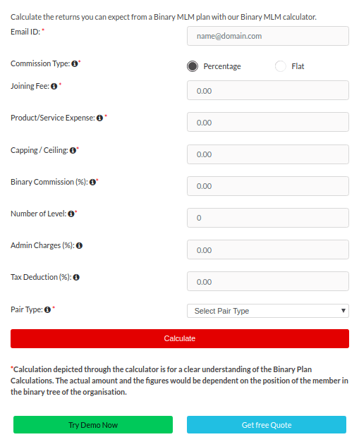 MLM Calculator is Live Now! MLM compensation plan calculation MLM