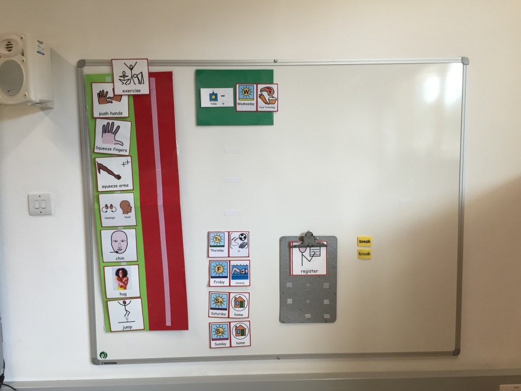 Visual timetables for autistic children