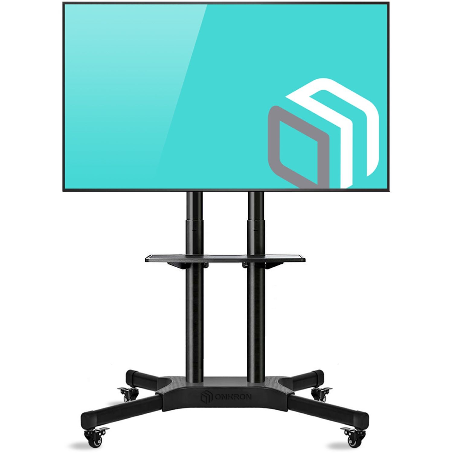 ONKRON Mobile TV Stand with Mount for 40"65" Screens TS1351 Black