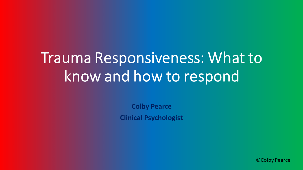 Applied Attachment Theory; TraumaInformed