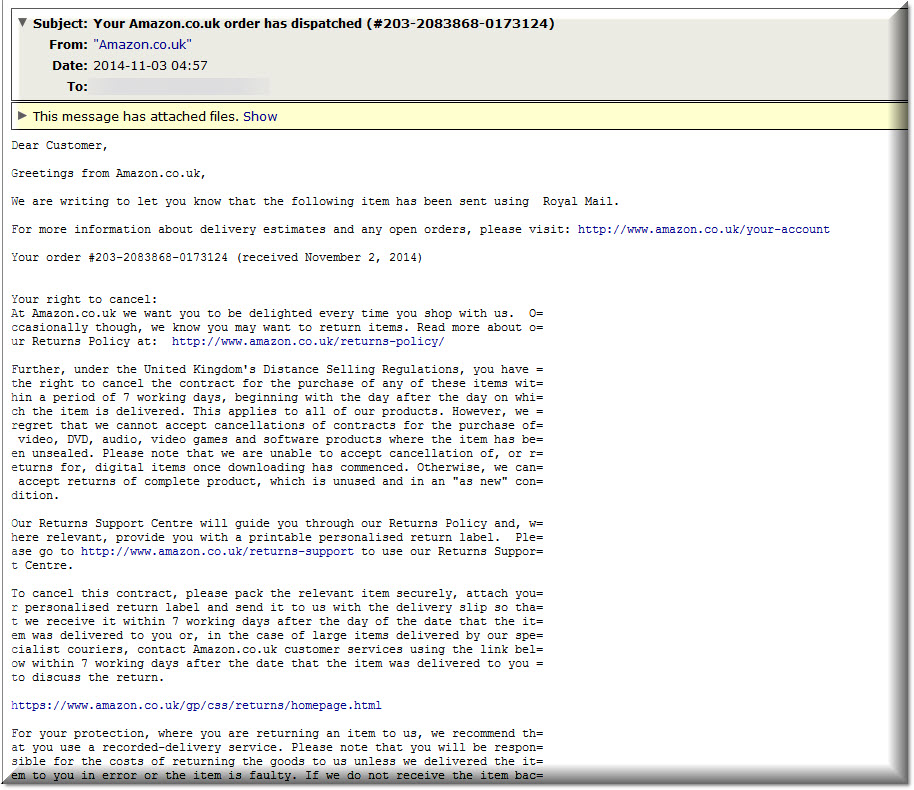 Amazon phishing campaign aim to infect Holiday shoppersSecurity Affairs