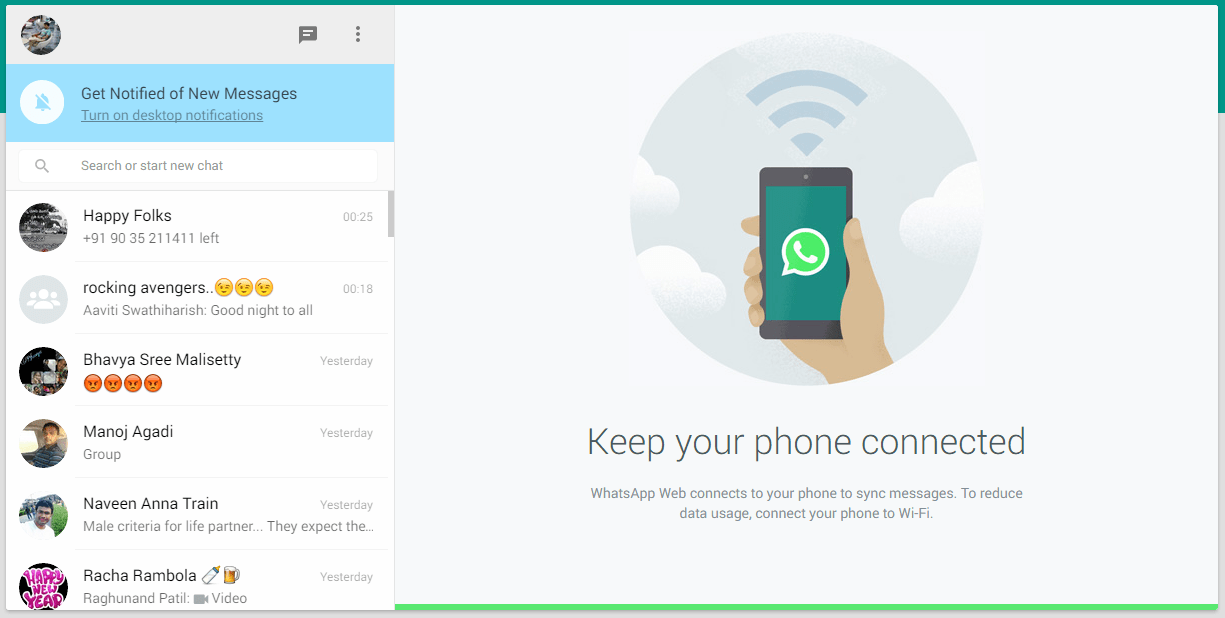watsapp web settings watsapp web settings