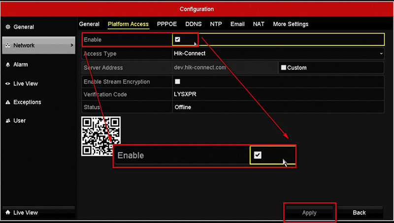 How to enable P2P (HikConnect) on Hikvision devices