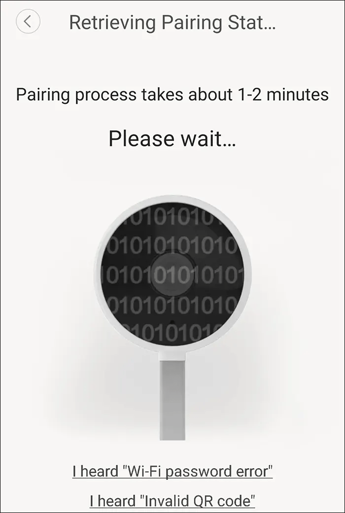 Yi camera Problems with setup and pairing camera —