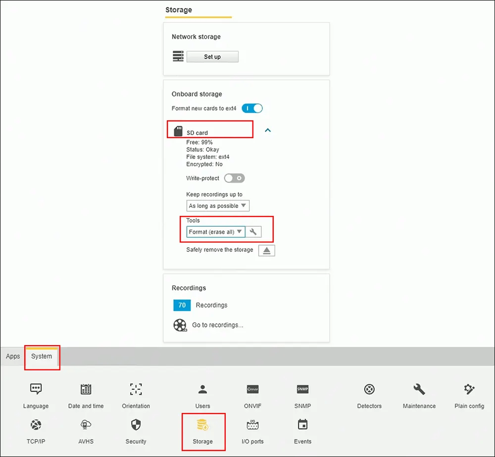 How to set up SD recording on Axis cameras —