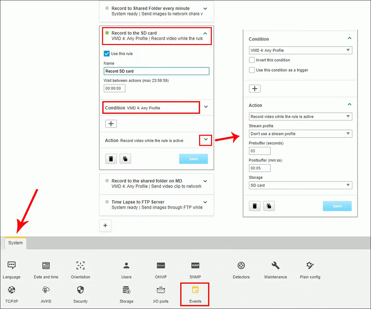 How to set up SD recording on Axis cameras —