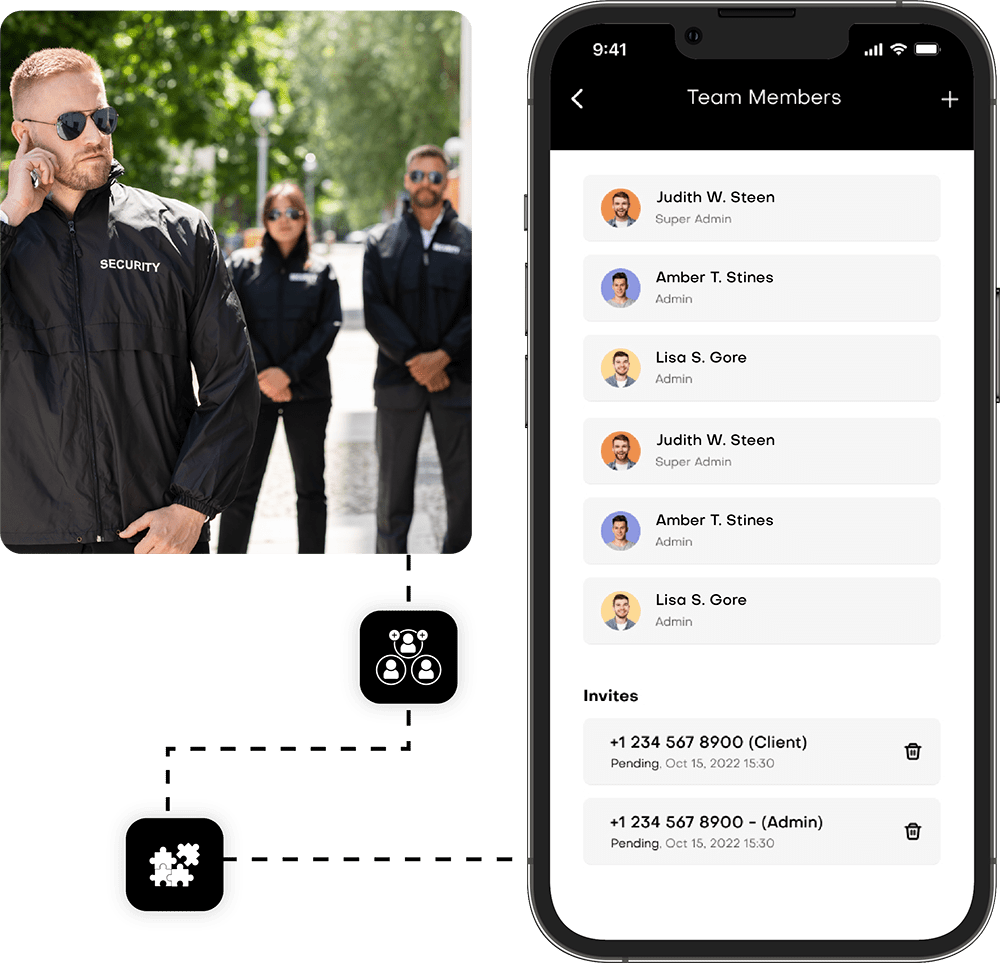 Security Team Security Guard App