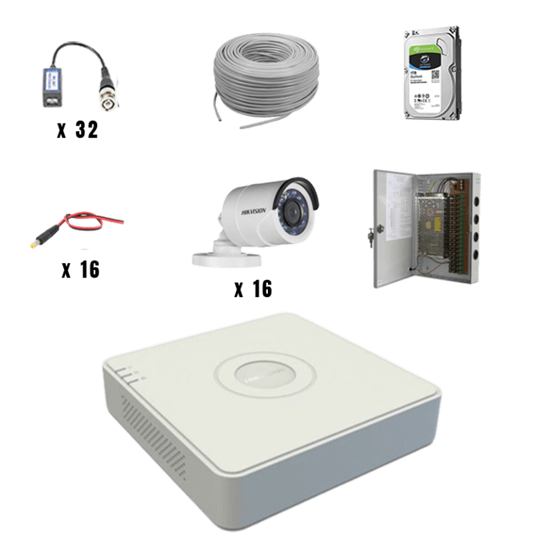 Hikvision 16CH/16 Camera CCTV Kit Security Hyperstore