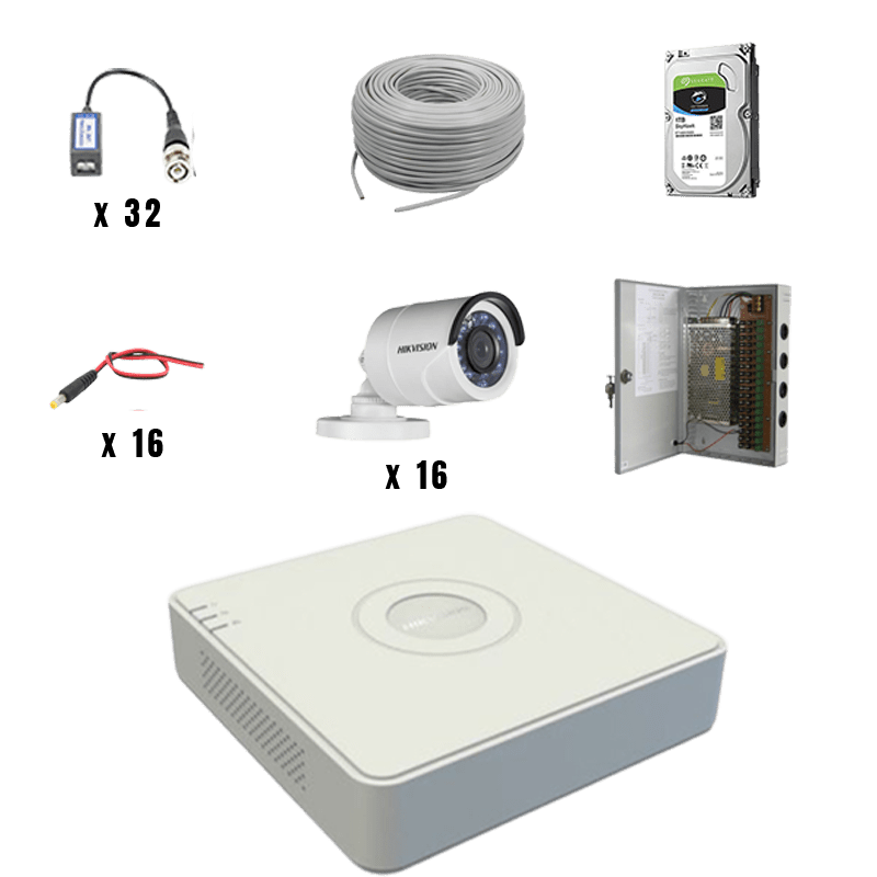 Hikvision 16CH/16 Camera CCTV Kit Security Hyperstore