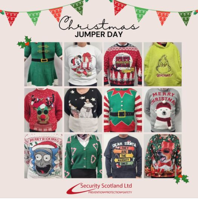 National Christmas Jumper Day Security Scotland