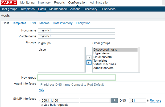 How to Configure SNMP in Zabbix Server (Debian) to monitor Cisco