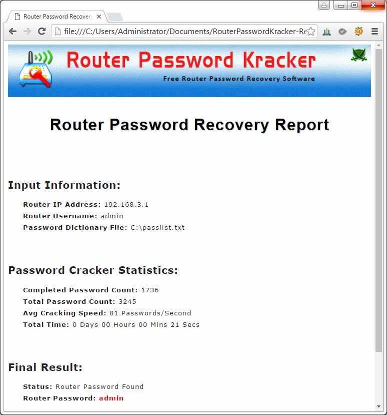 RouterPasswordDecryptor