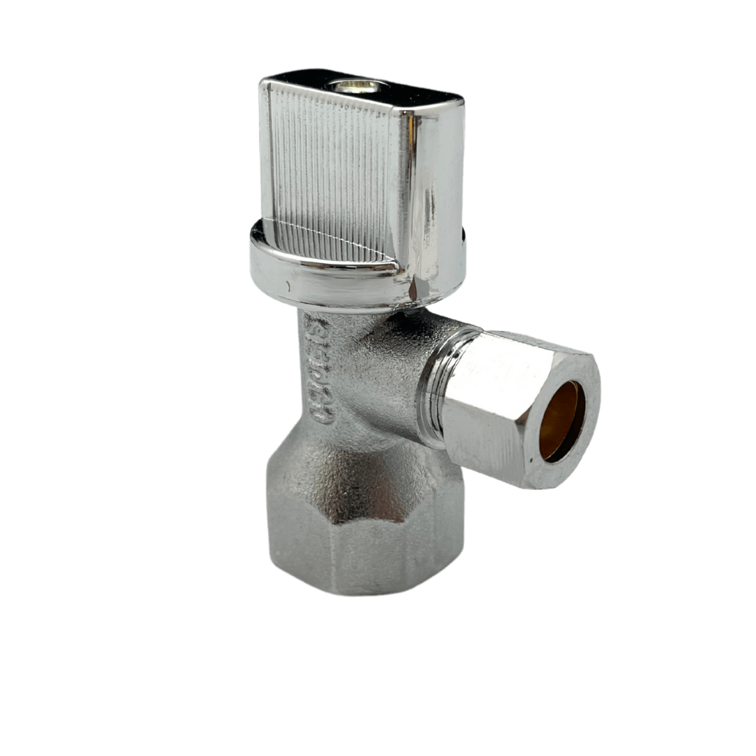 1/2″ x 3/8″ EUROPEAN STYLE 1/4 TURN ANGLE VALVE - Sedco Corp.