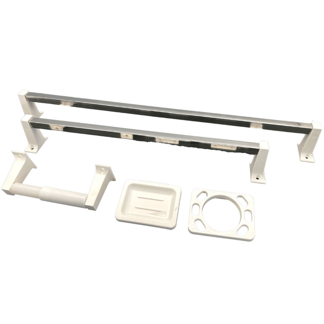 5PIECE PLASTIC BATHROOM ACCESSORIES SET Sedco Corp.