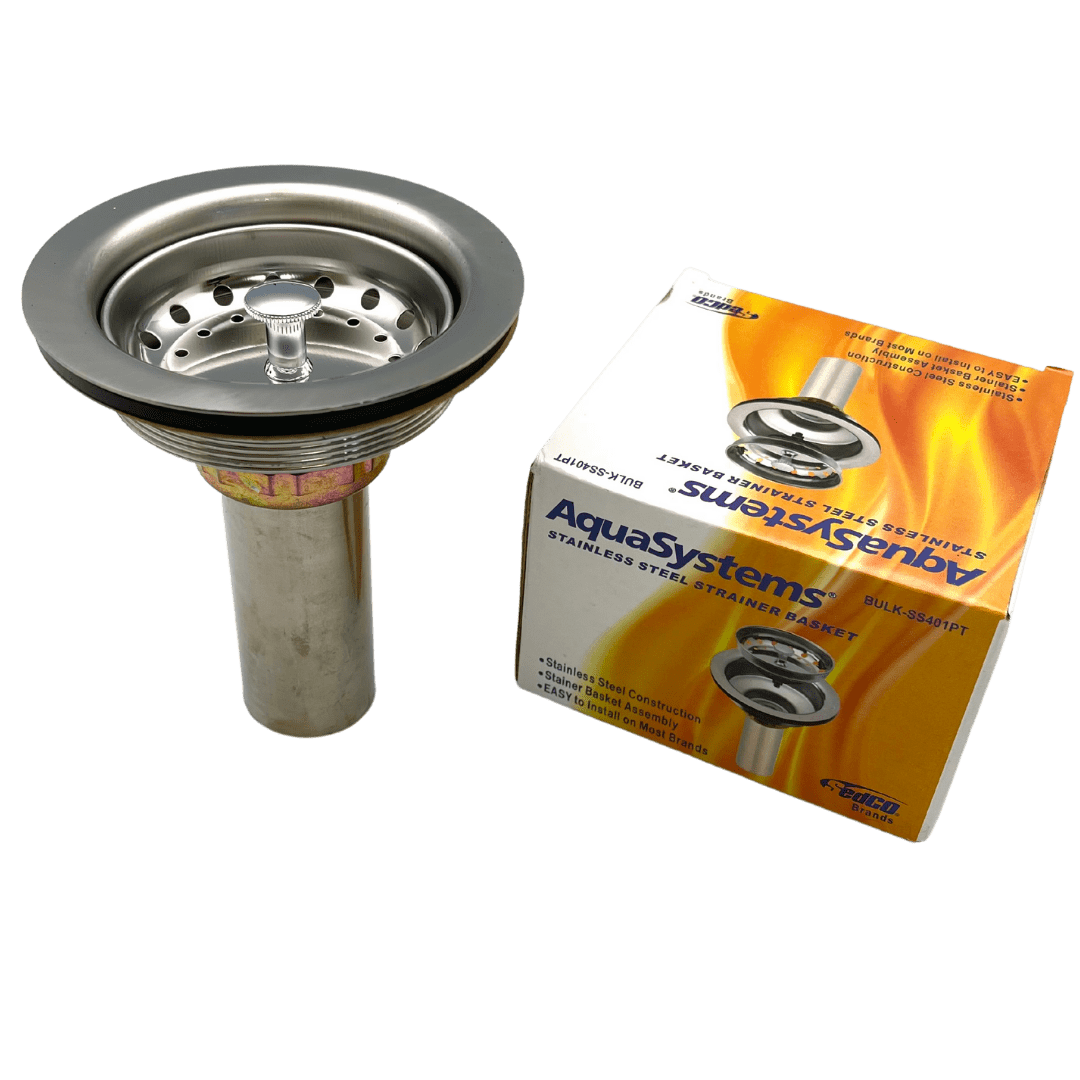 STAINLESS STEEL STRAINER BASKET WITH TAILPIECE Sedco Corp.