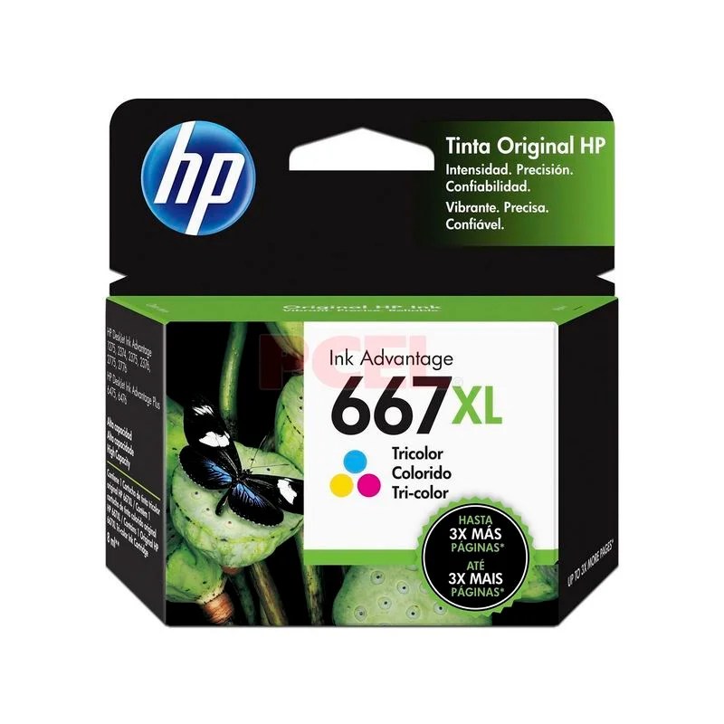 CARTUCHO HP TRICOLOR 667XL HP DESKJET INK ADVANTAGE 1216,1275,2335,2374