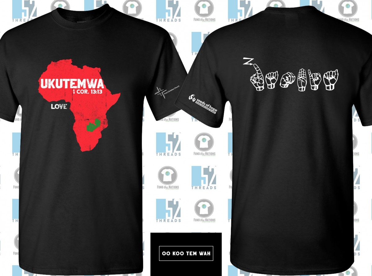 Zambia Tshirts Seeds of Hope