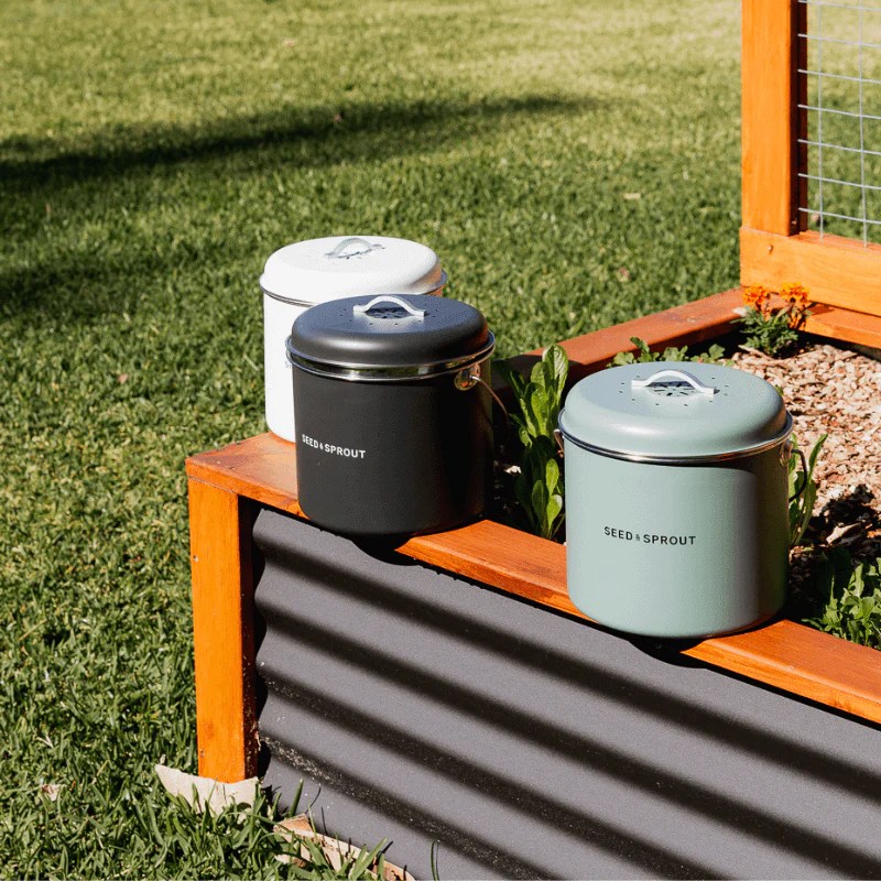Kitchen Compost Bin Set Bench Top Compost Bin 4 Colours
