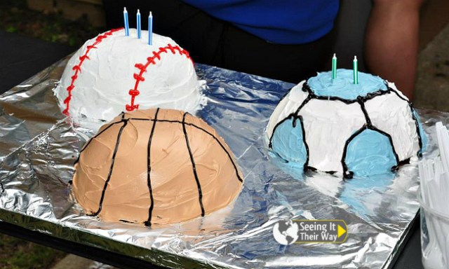 Sports Party Ball Cake