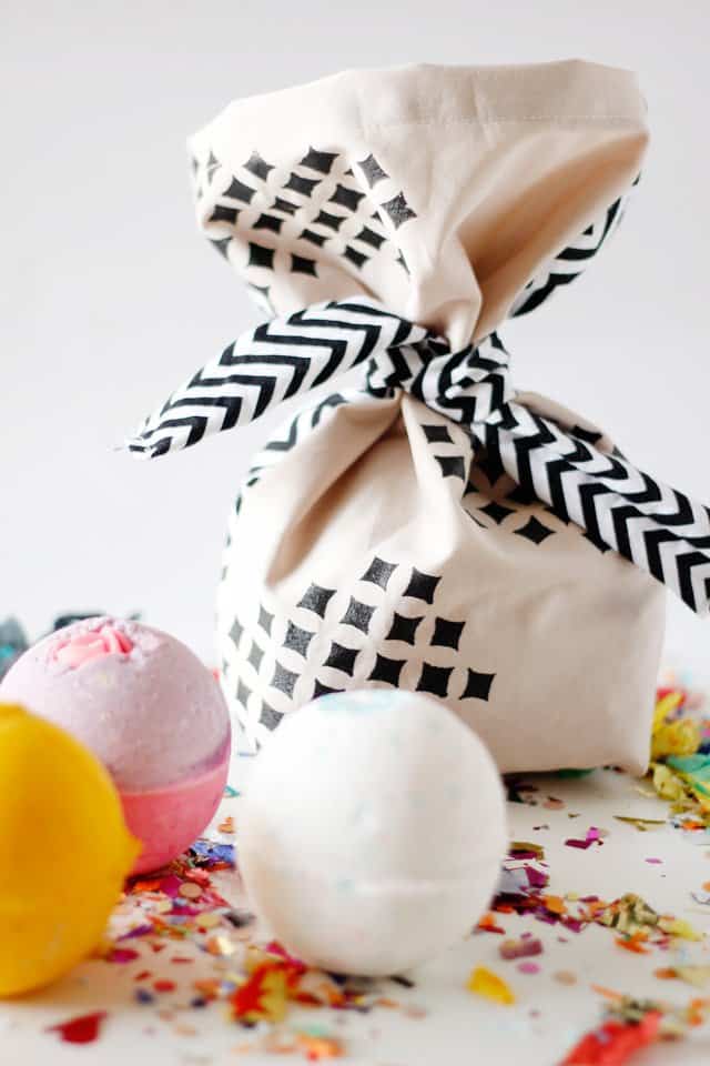 BUY + DIY // birthday bath bomb bag tutorial see kate sew