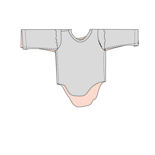 Ruffle Sleeve Onesie + Basic Onesie Pattern (FREE)! see kate sew