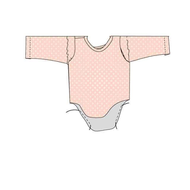 Ruffle Sleeve Onesie + Basic Onesie Pattern (FREE)! see kate sew