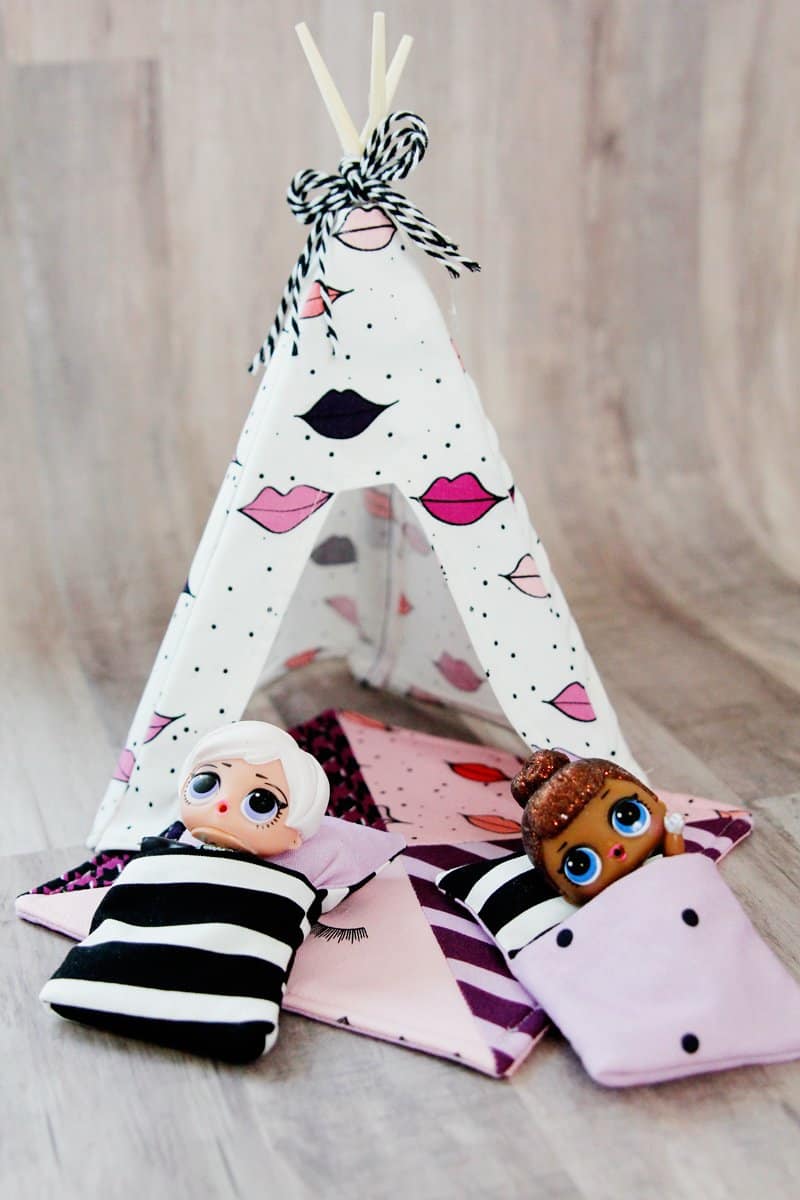 DIY Doll Tent for LOL surprise dolls see kate sew