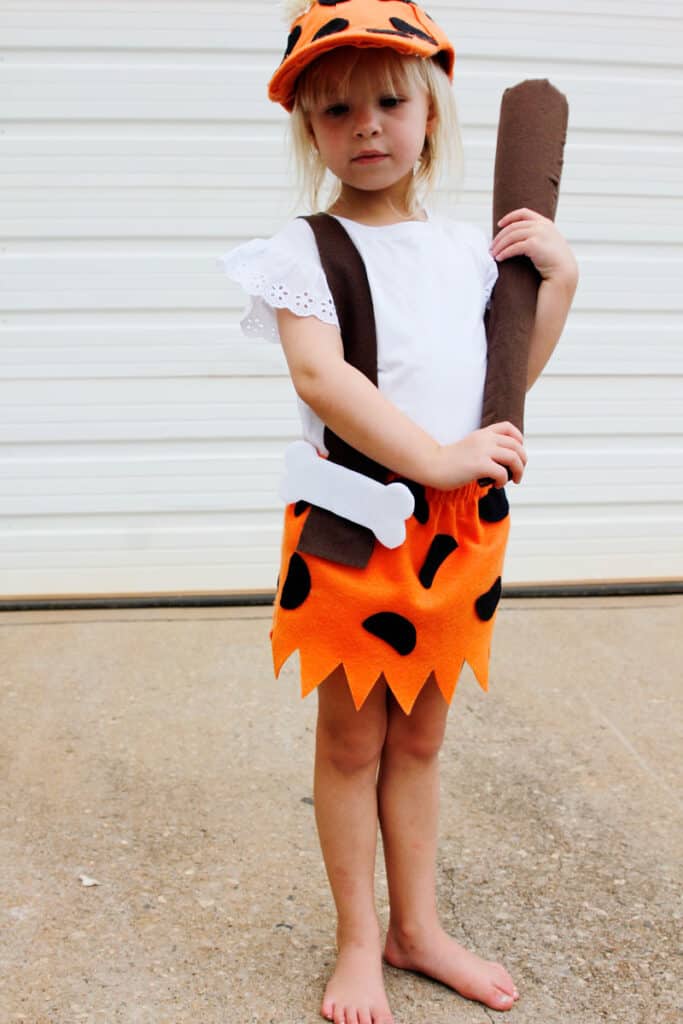 DIY Bam Bam Costume Homemade Flintstones see kate sew