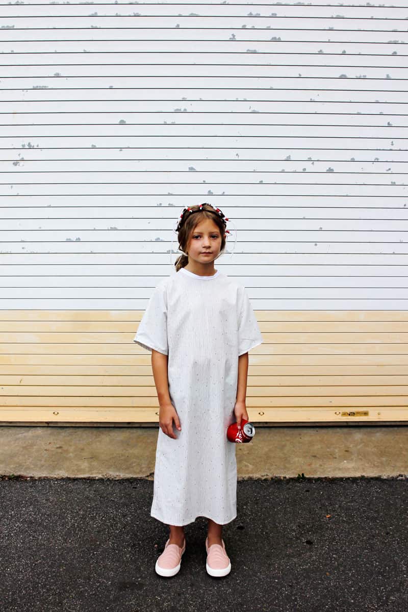 Eleven Hospital Gown Costume DIY see kate sew
