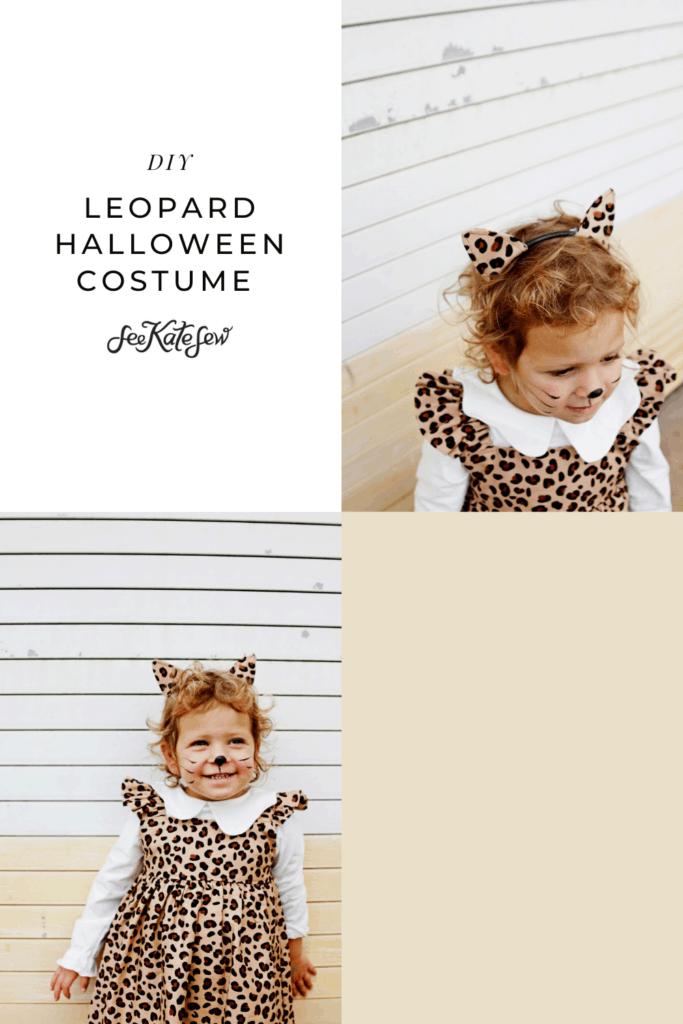 DIY Leopard Costume and Easy Homemade Cat Ears see kate sew