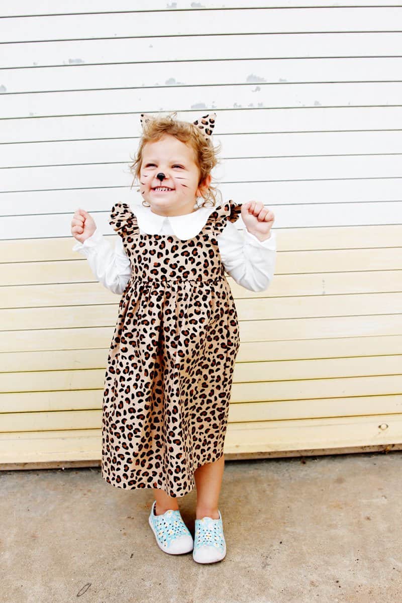DIY Leopard Costume and Easy Homemade Cat Ears see kate sew