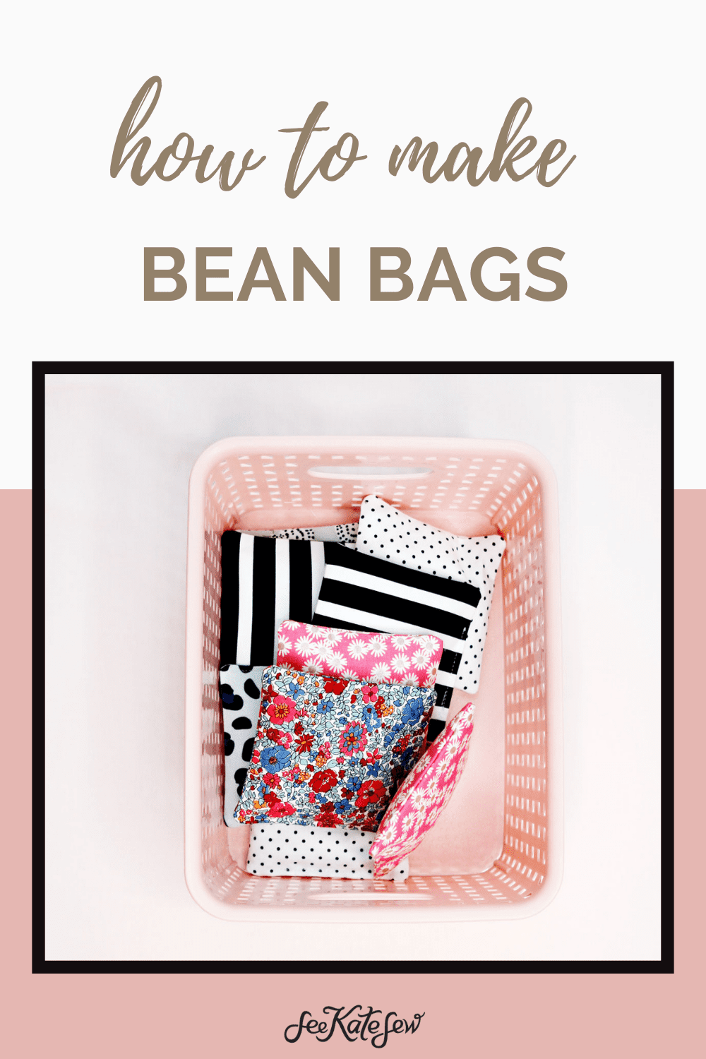 How to Make a Bean Bag for Toss Game see kate sew