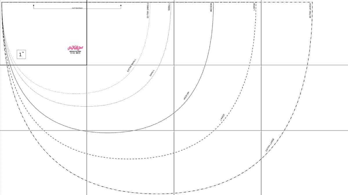 DIY Dog Bed Pattern Small to Large see kate sew