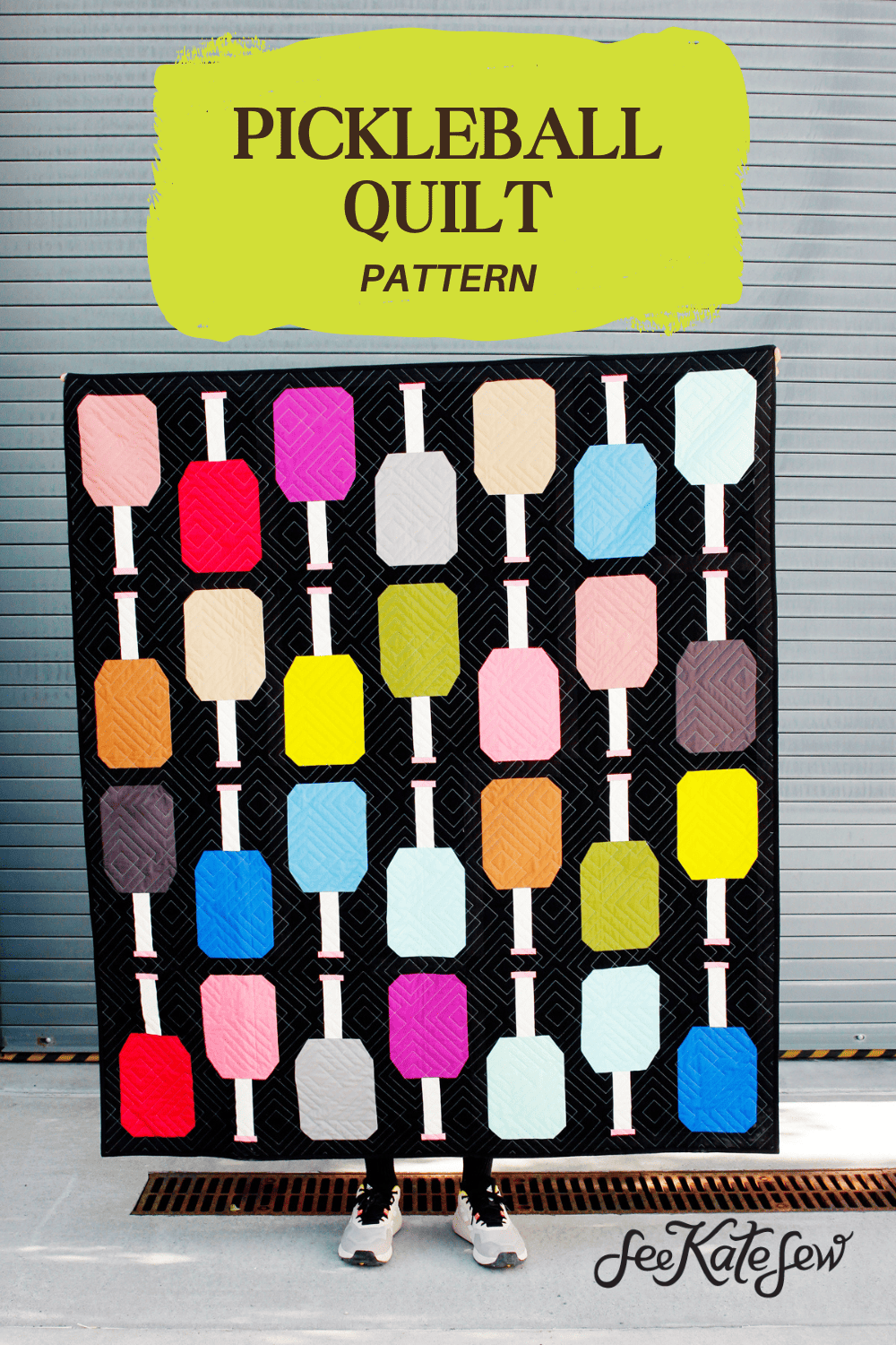 Pickleball Quilt Pattern see kate sew