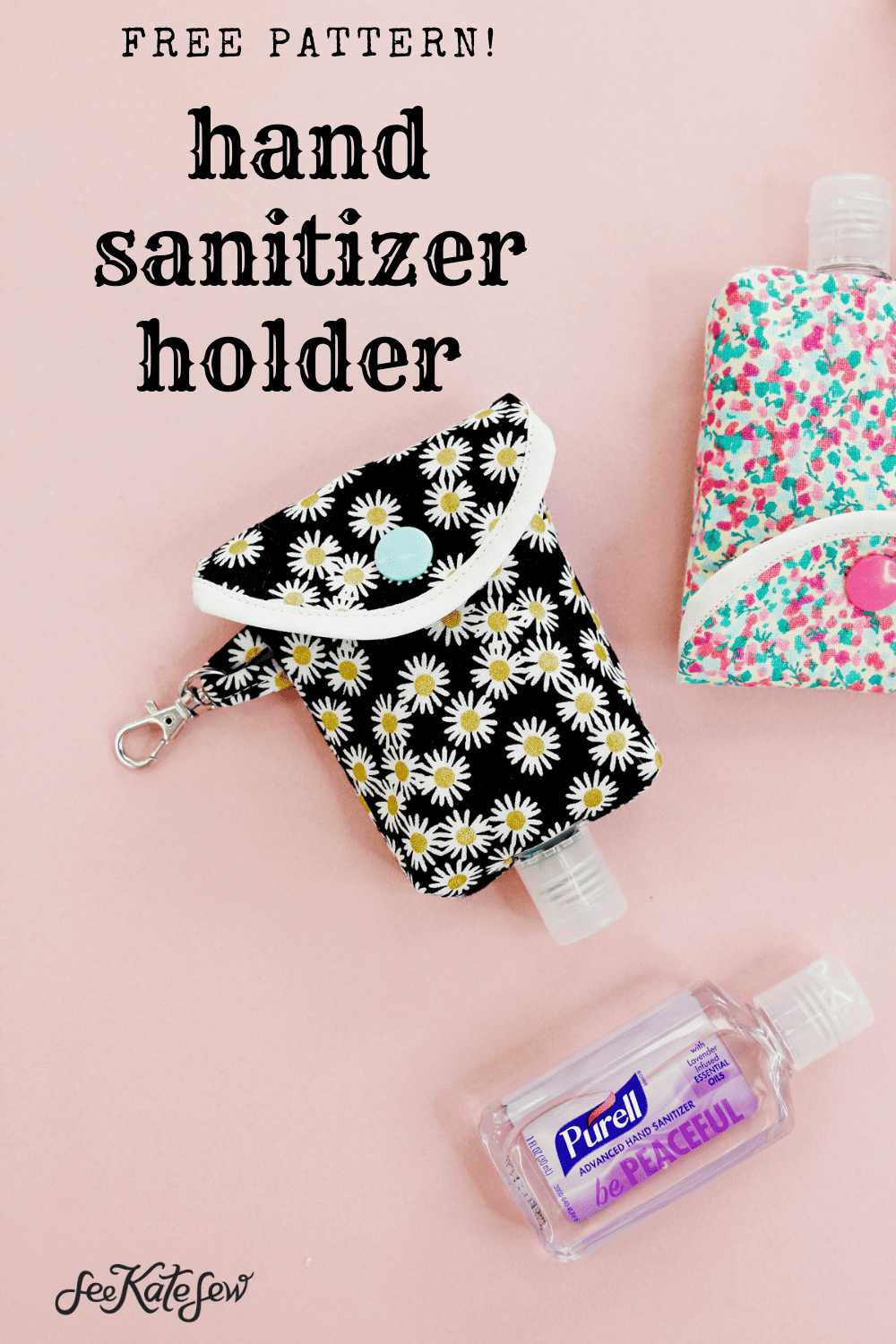 diy hand sanitizer holder see kate sew