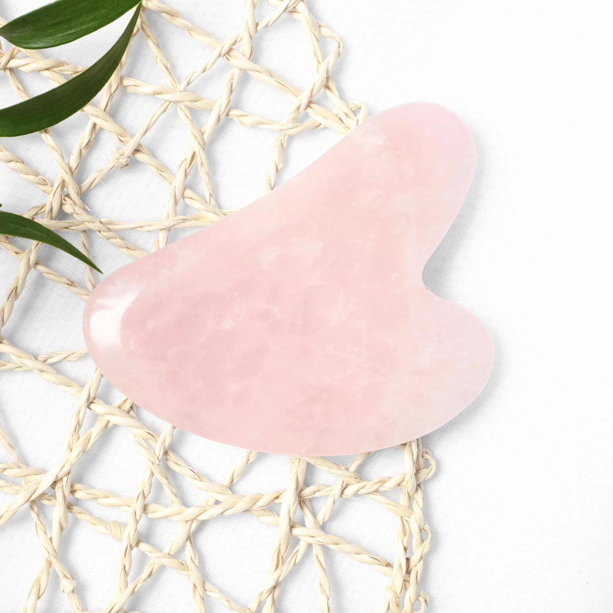 Rose Quartz Gua Sha Radiant Skin & EcoFriendly Beauty Seek Bamboo