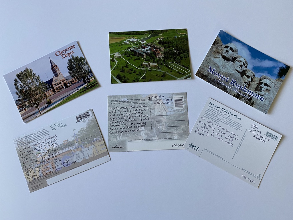 postcard sample Seek Discover Learn