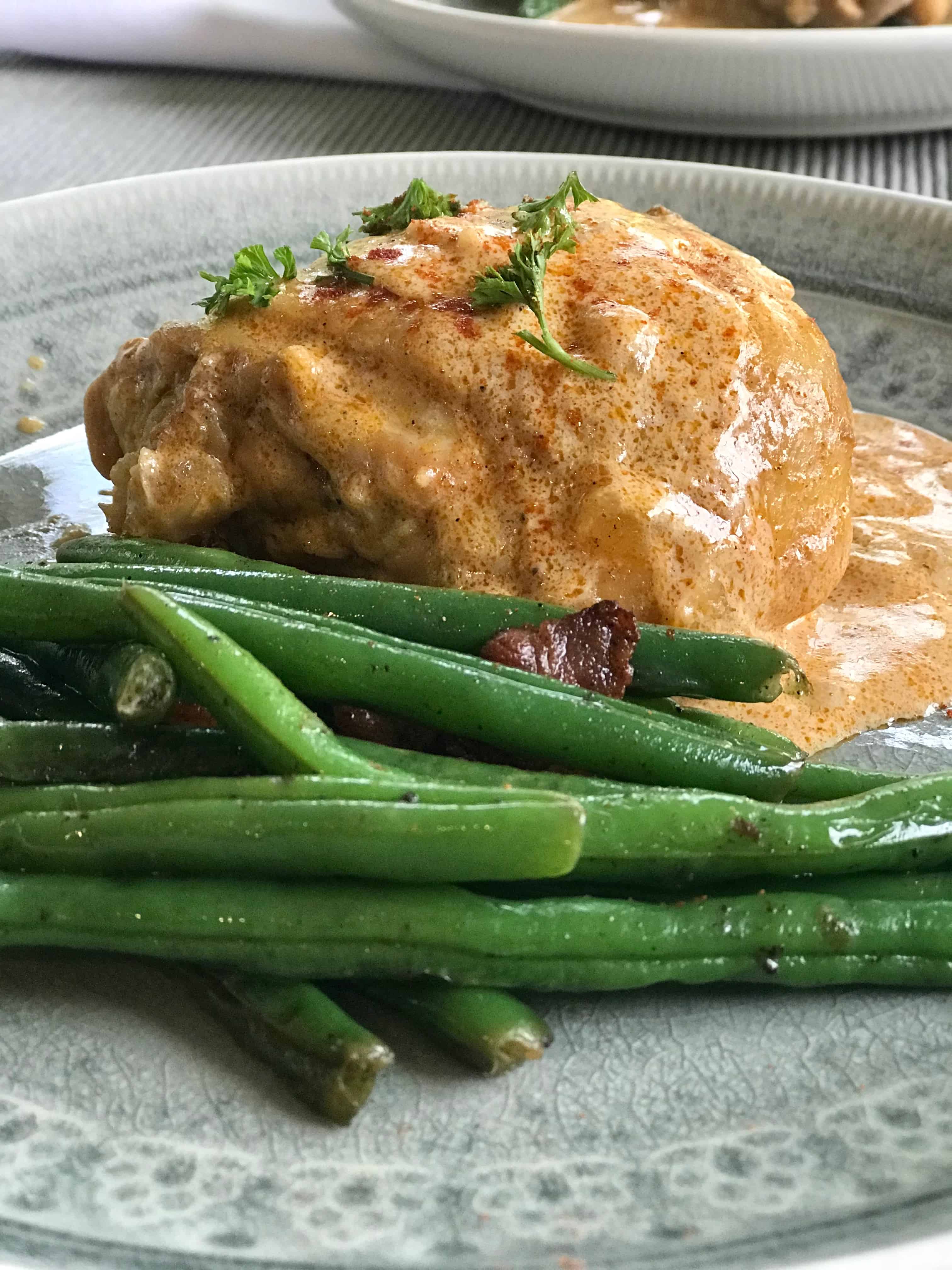 Traditional Hungarian Paprika Chicken (Low Carb and Keto)