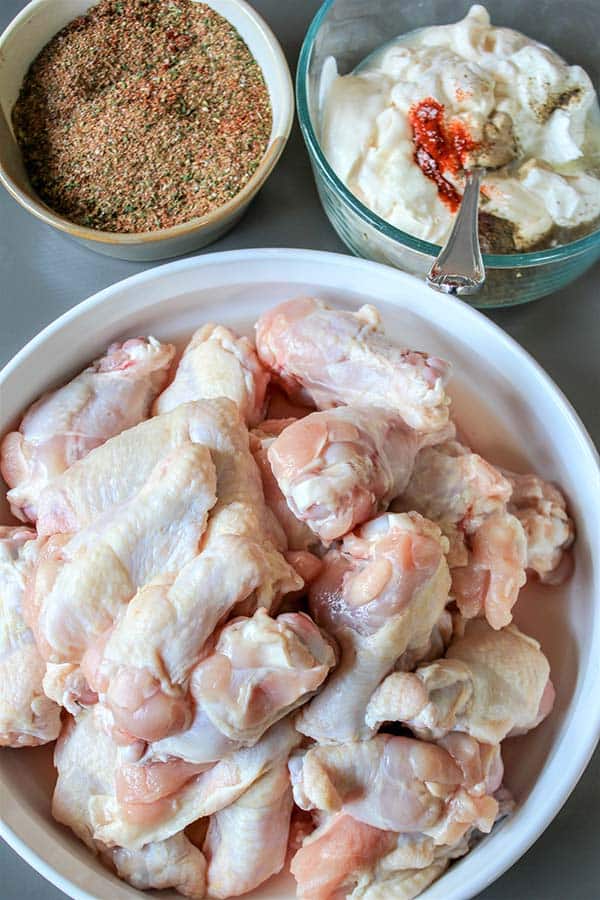 Keto Chicken Wings With White BBQ Sauce (Dry Rub Chicken Wings)