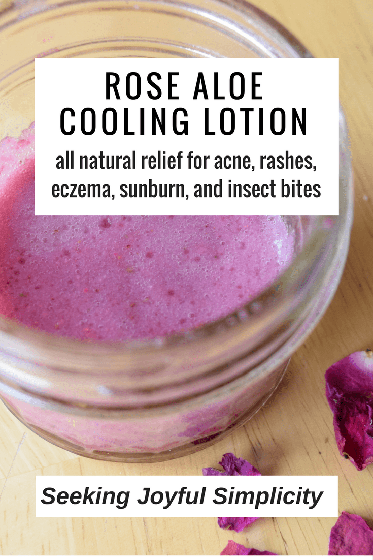Make Your Own Rose and Aloe Cooling Lotion and Spray