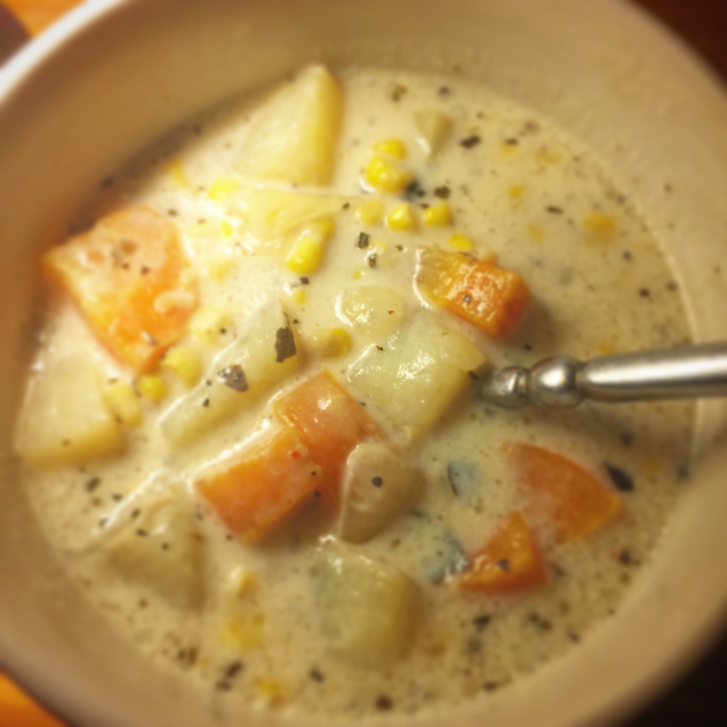 Vegetarian Slow Cooker Corn Chowder Recipe Seek Spark Shine Reiki