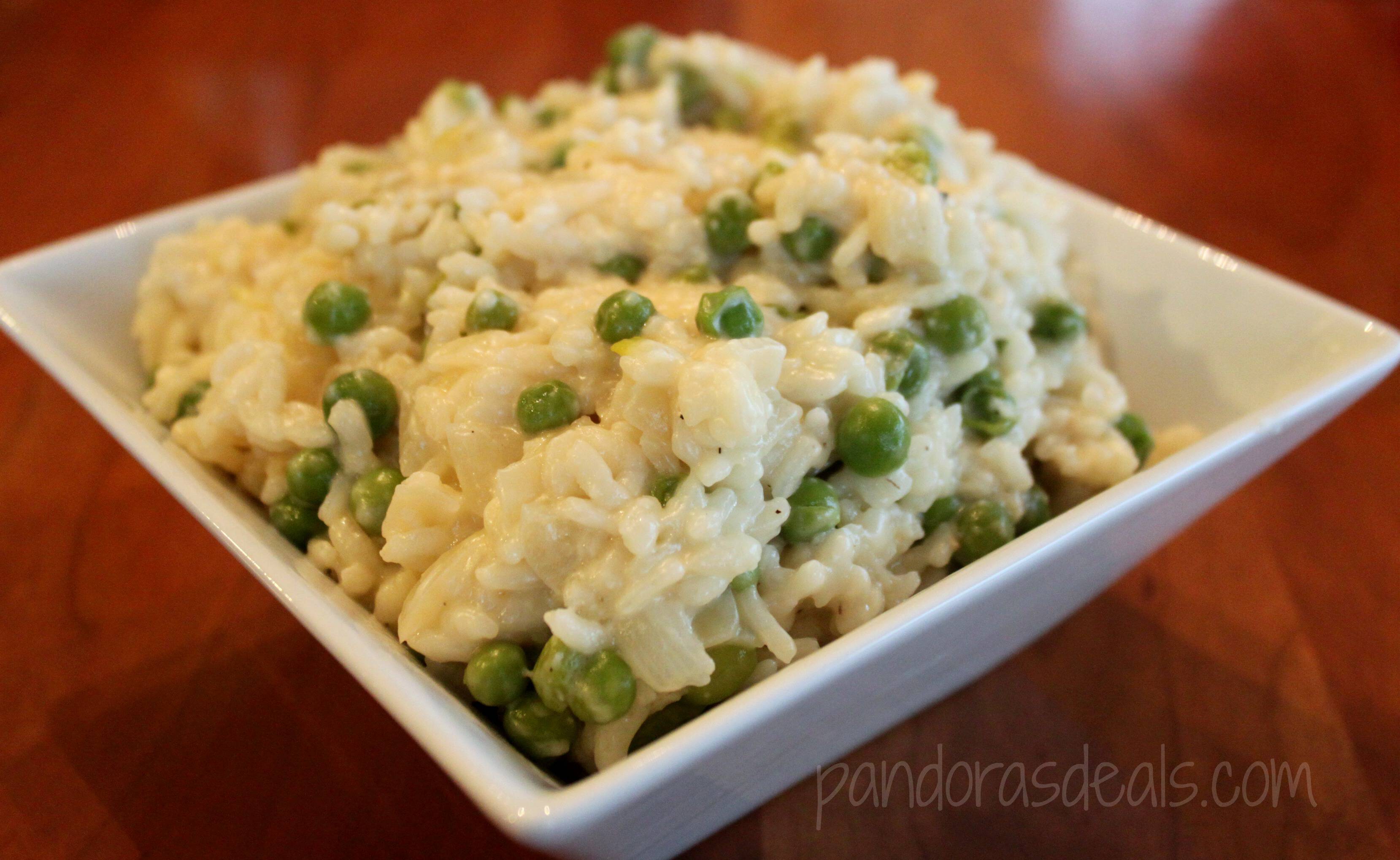 Creamy Parmesan Risotto With Peas See Mom Click