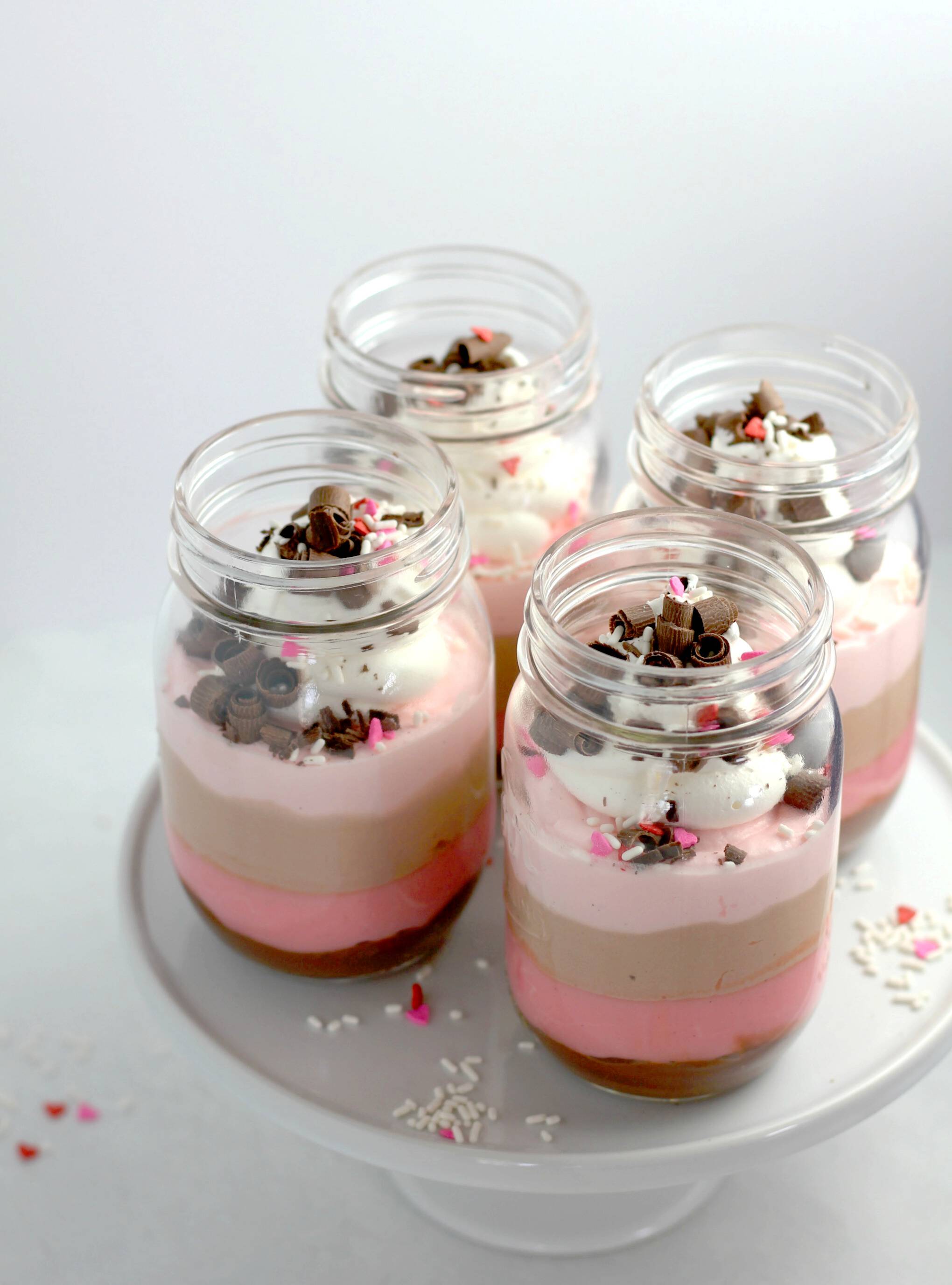 Valentine's Day Dessert Easy Pudding Parfait SMC