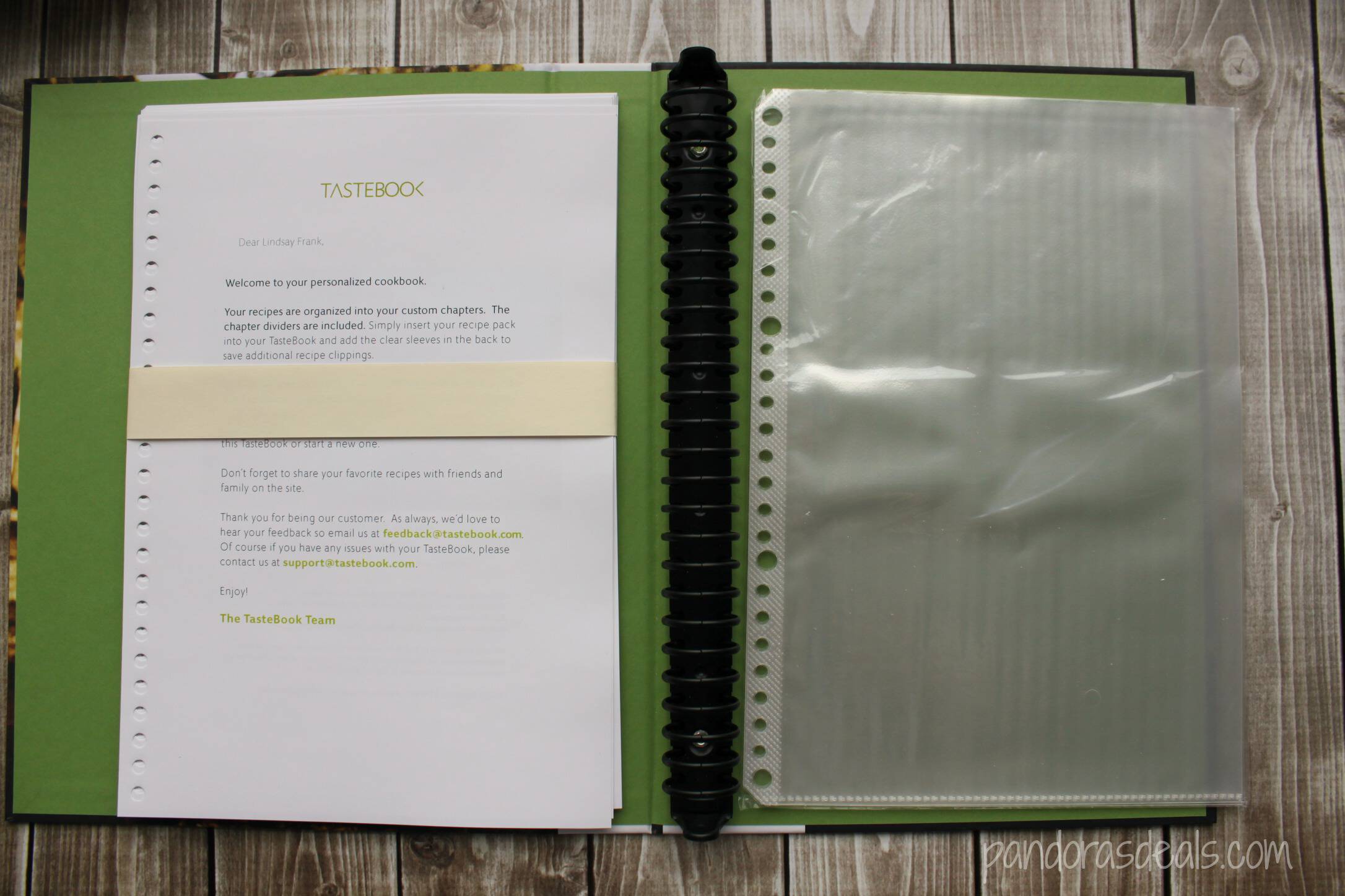 TasteBook Create A Custom Cookbook & AHA Recipes Pandora's Deals