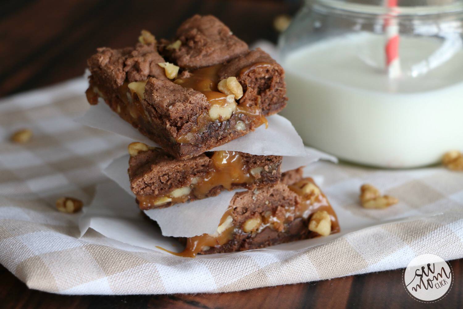 Easy Gooey Chocolate Caramel Bars Recipe See Mom Click